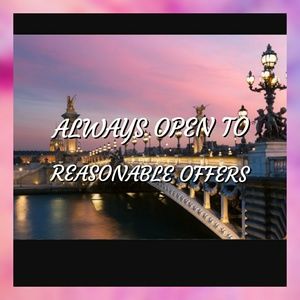 Always open to reasonable offers!!